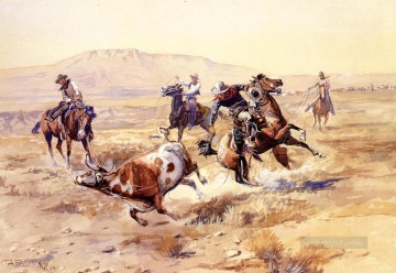 Impresionismo Painting - El vaquero renegado Charles Marion Russell Indiana